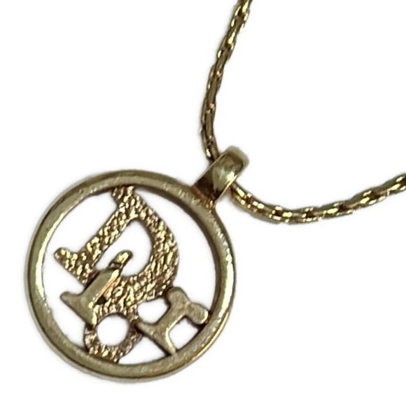 Auth DIOR/ChristianDior Gold Hardware Necklace - Picture 1 of 4